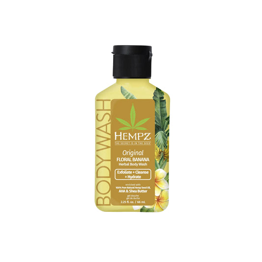 Hempz NEW Mini Body Wash Original Herbal Travel Size Shower Gel 2.25 oz.